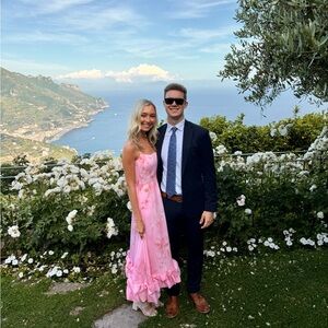 Gianni bini pink floral dress